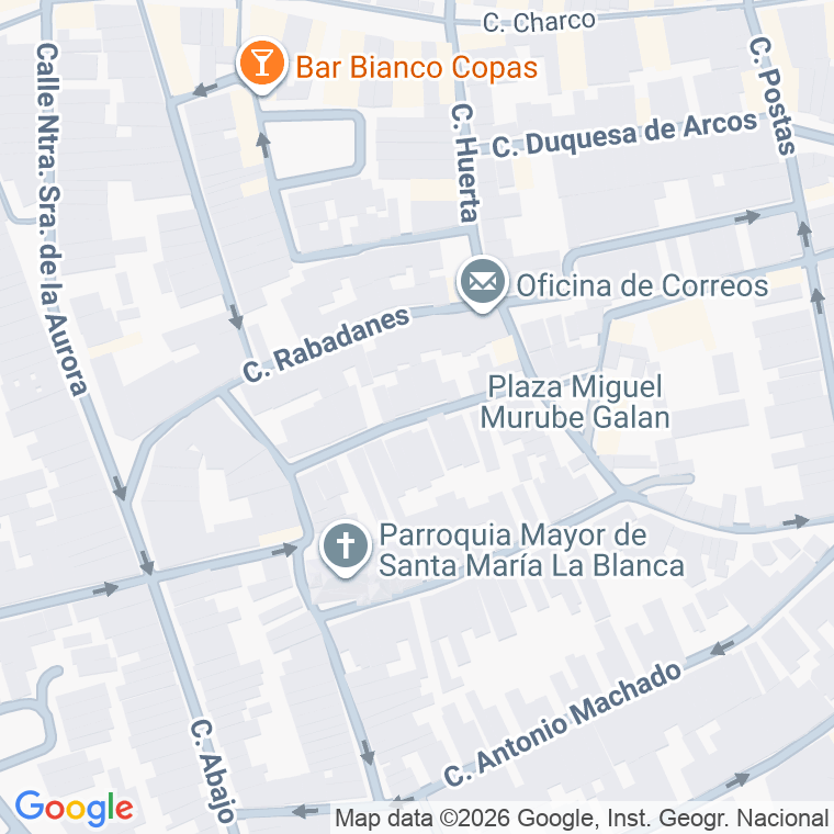 Código postal de Calle Pedro Perez Fernandez en Palacios y Villafranca