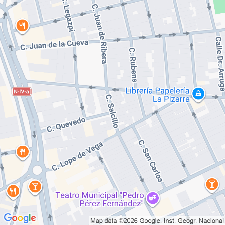 Código postal de Calle Salcillo en Palacios y Villafranca