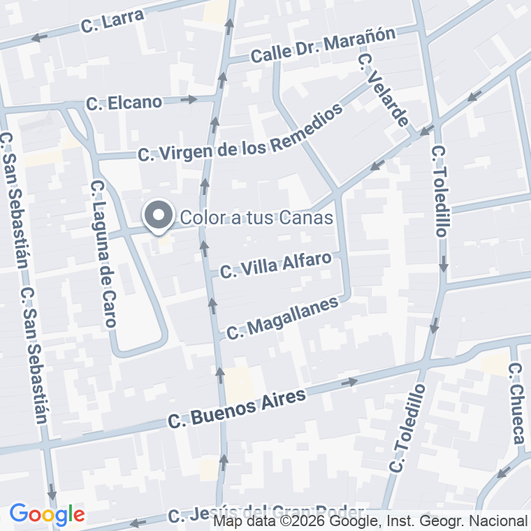 Código postal de Calle Villa Alfaro en Palacios y Villafranca