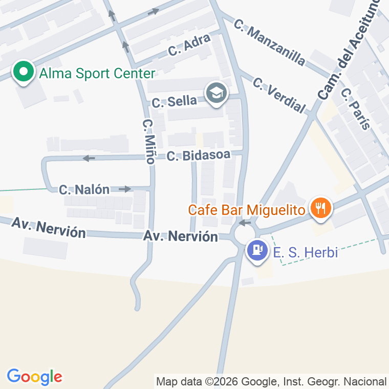 Código postal de Calle Pisuerga en Lebrija