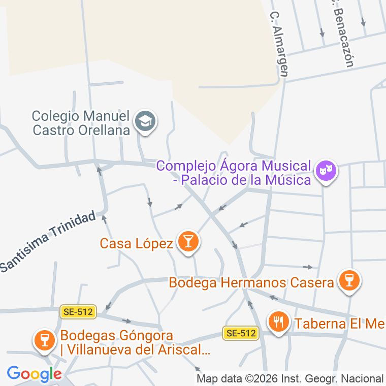 Código postal de Calle Manuel Castaño Silva en Villanueva del Ariscal
