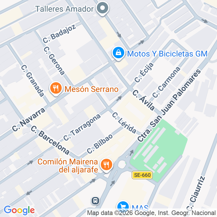 Código postal de Calle Lerida en Mairena del Aljarafe