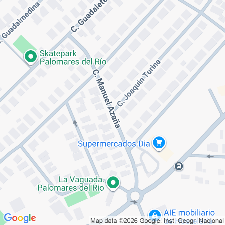 Código postal de Calle Manuel Azaña en Palomares del Rio