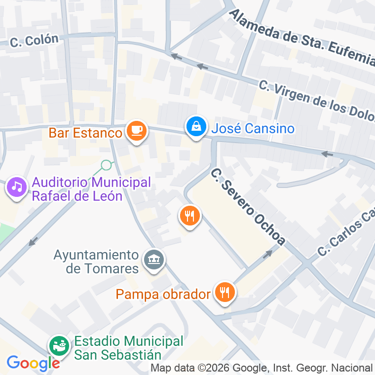Código postal de Calle Elena Fortun en Tomares