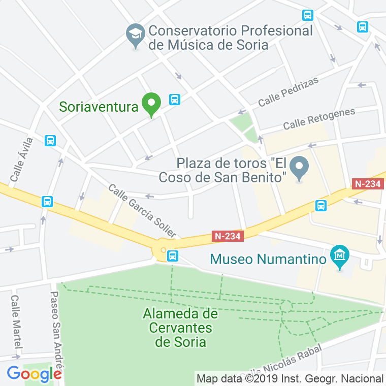Código Postal calle Angel De La Guarda en Soria