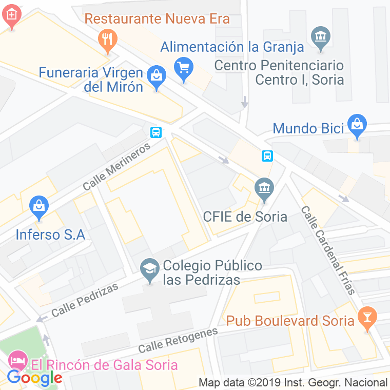 Código Postal calle Campo De La Verdad en Soria