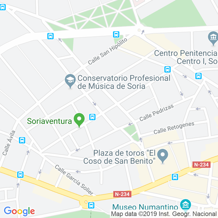 Código Postal calle Merineros, travesia en Soria