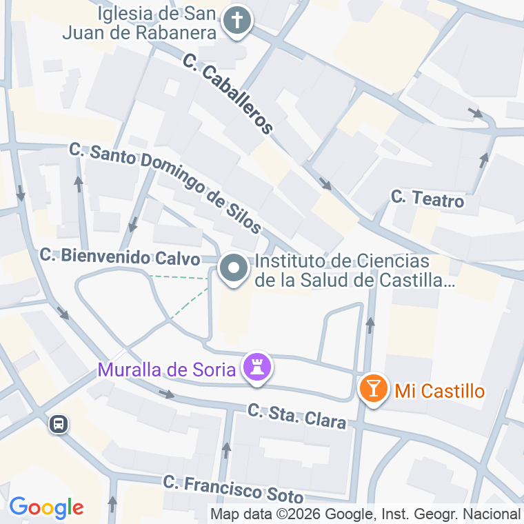 Código postal de Calle Bienvenido Calvo en Soria
