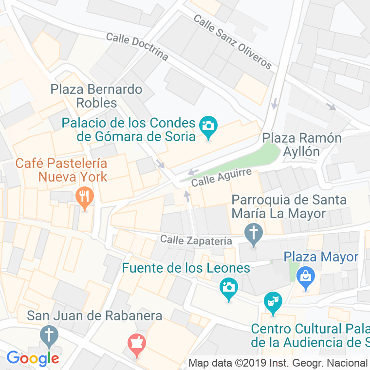 Código Postal calle Aguirre en Soria