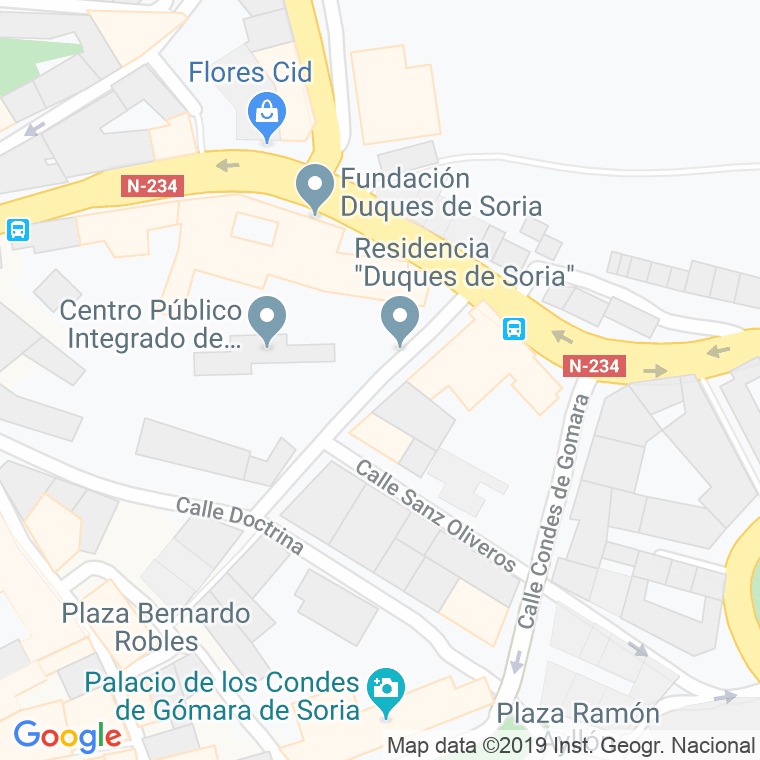 Código Postal calle Calixto De Pereda en Soria