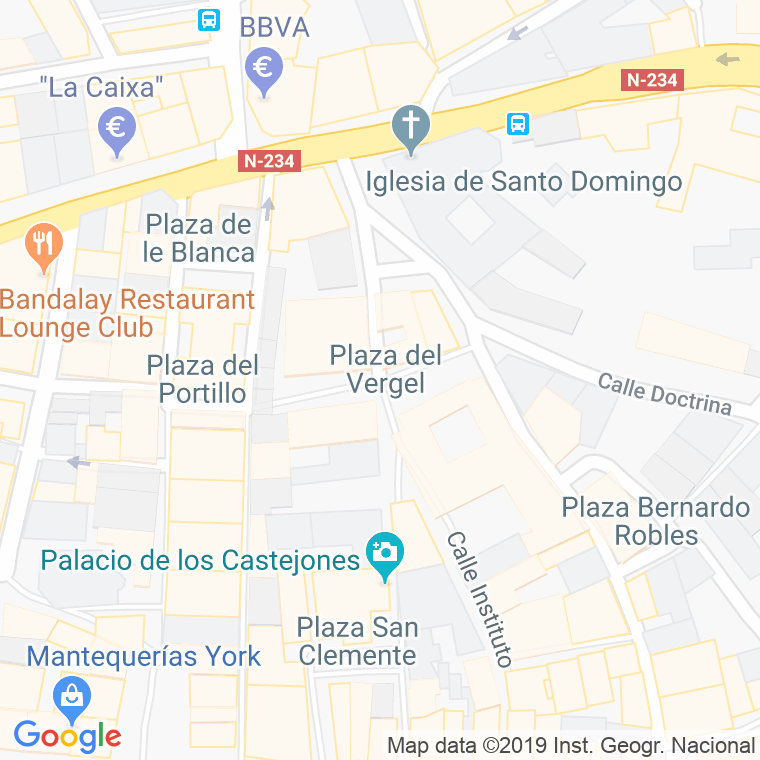 Código Postal calle Vergel, plaza en Soria
