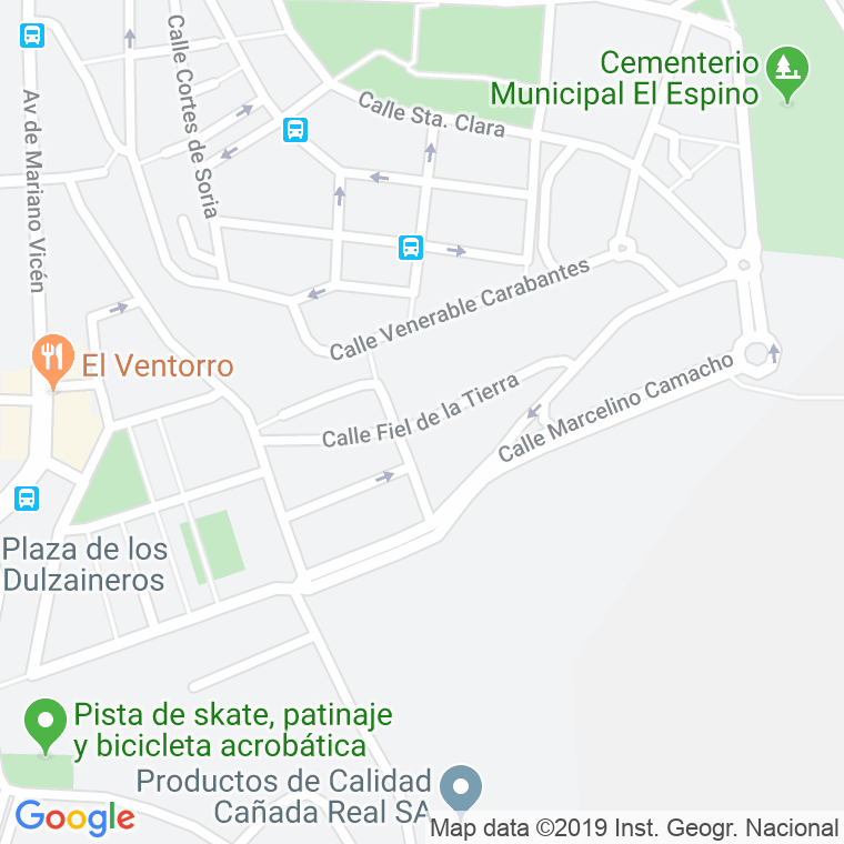 Código Postal calle Fiel De La Tierra en Soria