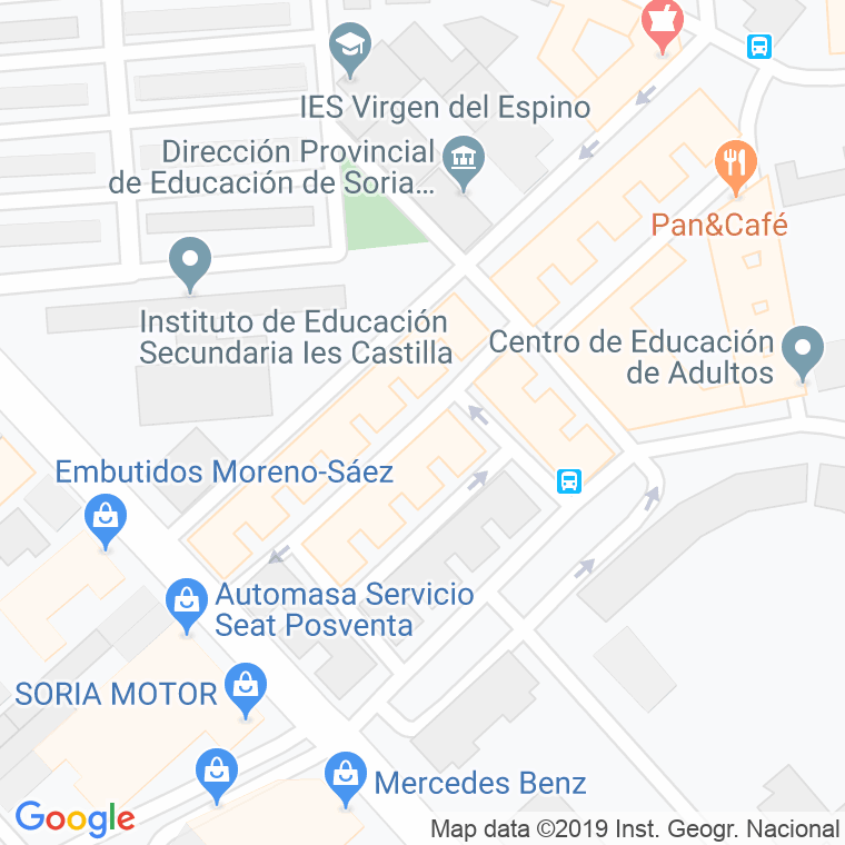 Código Postal calle Rio Razon en Soria