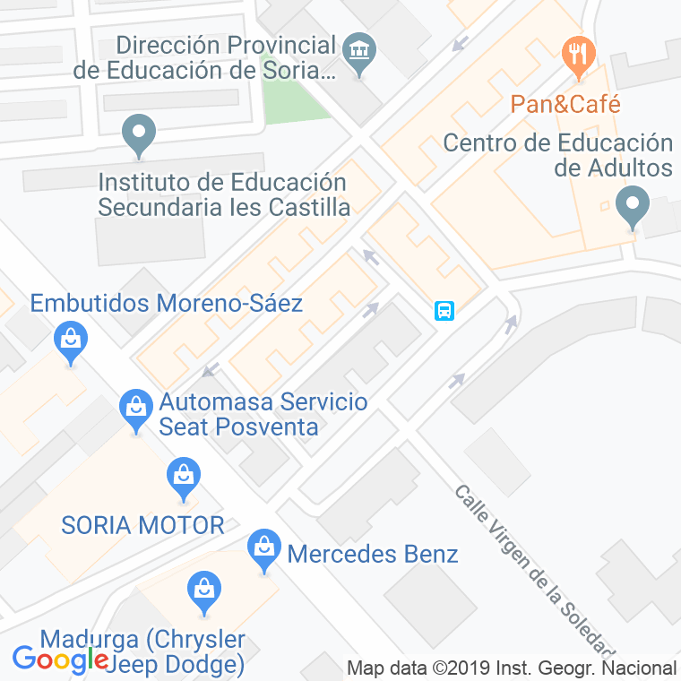 Código Postal calle Rio Tera en Soria