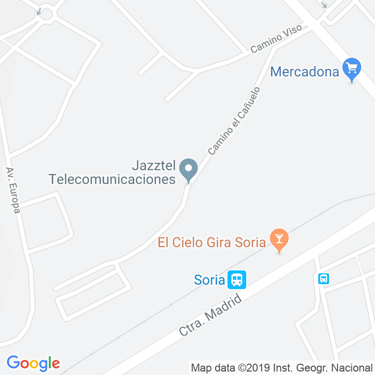 Código Postal calle Alto Del Cañuelo en Soria