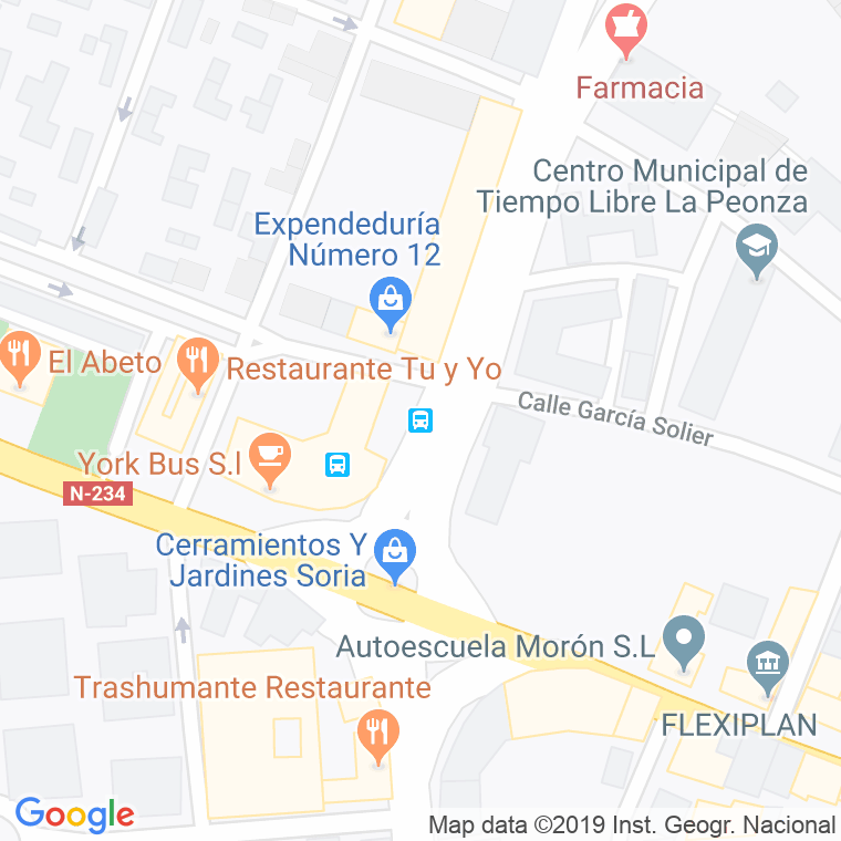 Código Postal calle Constitucion, De La, avenida en Soria