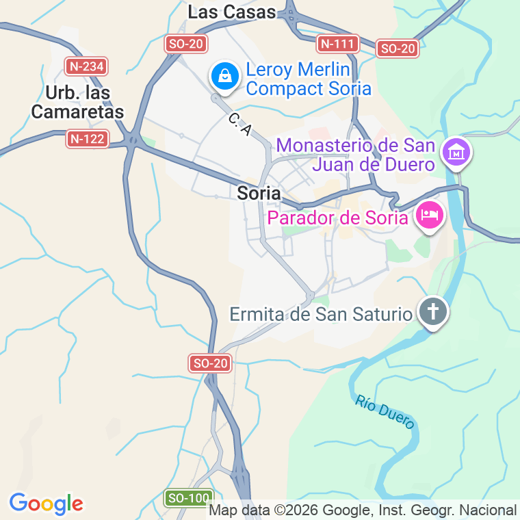 Código postal de Florida, Paseo (impares del 35 al Final)  (pares del 32 al Final) en Soria