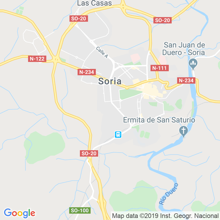 Código Postal calle Hospicio en Soria