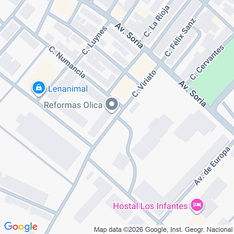Código postal de Calle Viriato en Olvega