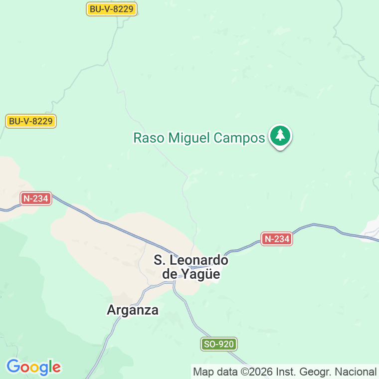 Código postal de Calle Cabeza Molino en San Leonardo de Yagüe