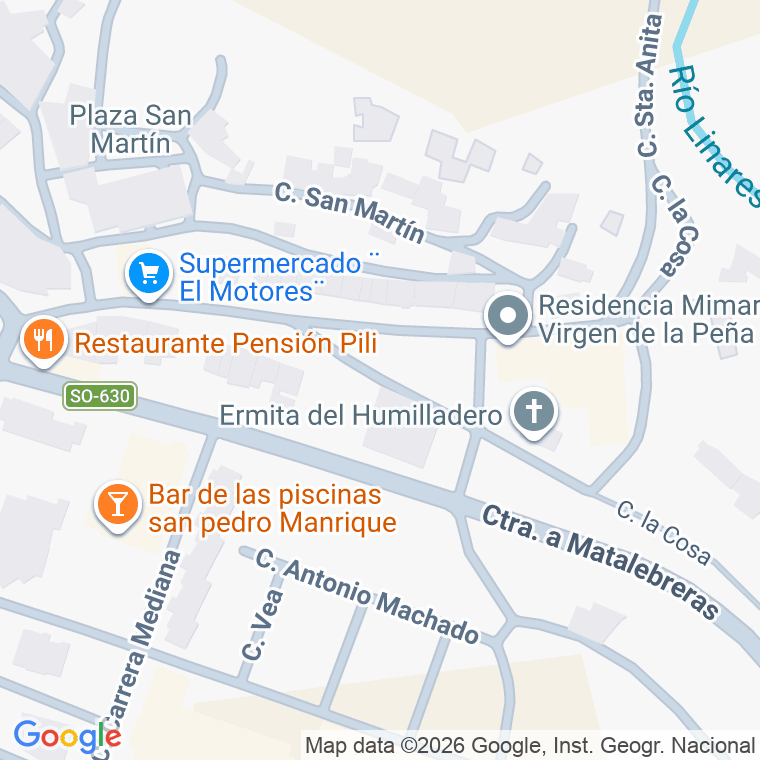 Código postal de Calle Cosa (la) en San Pedro Manrique