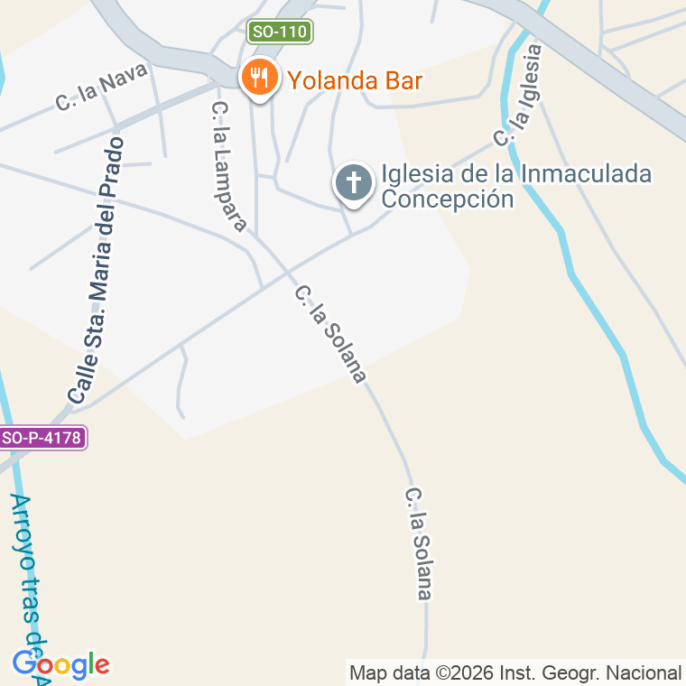 Código postal de Calle Solana (la) en Matamala de Almazan