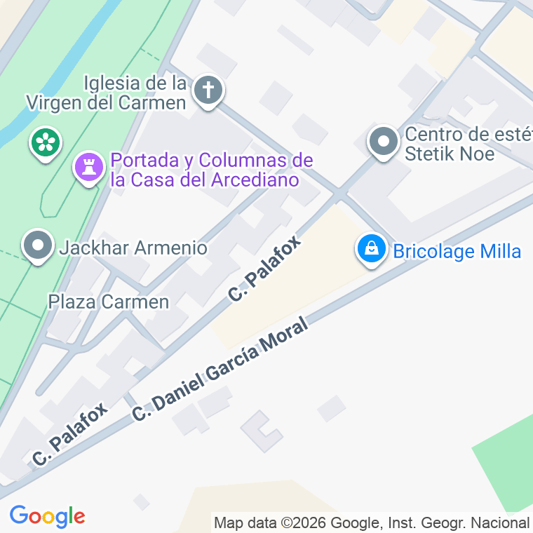 Código postal de Calle Palafox en Burgo de Osma (el)