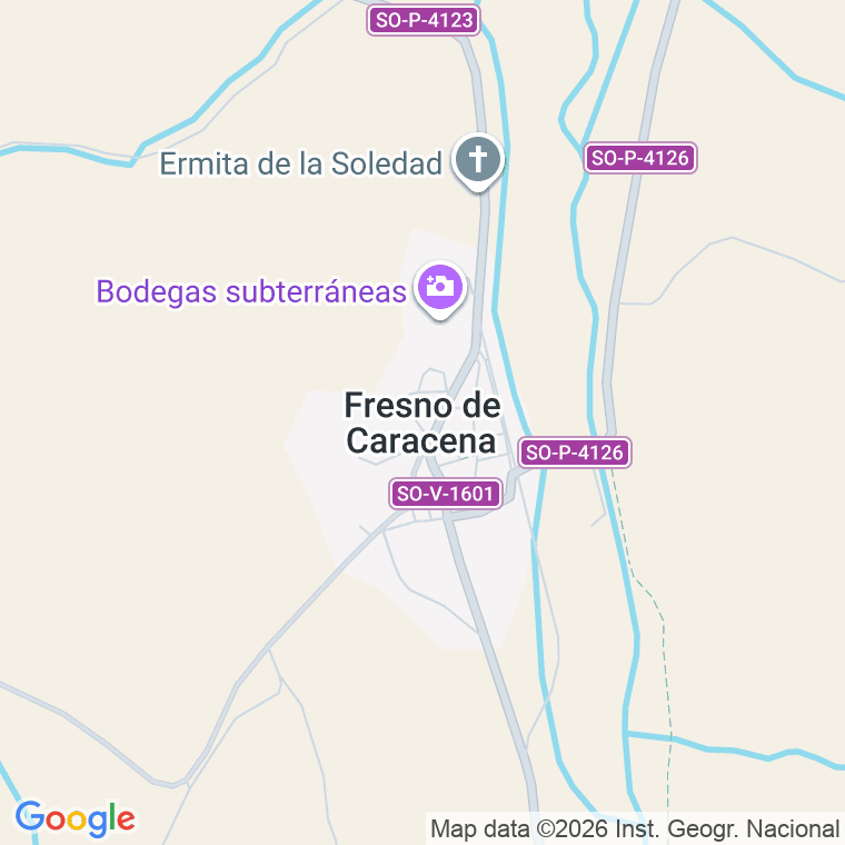 Código postal de Fresno de Caracena en Soria