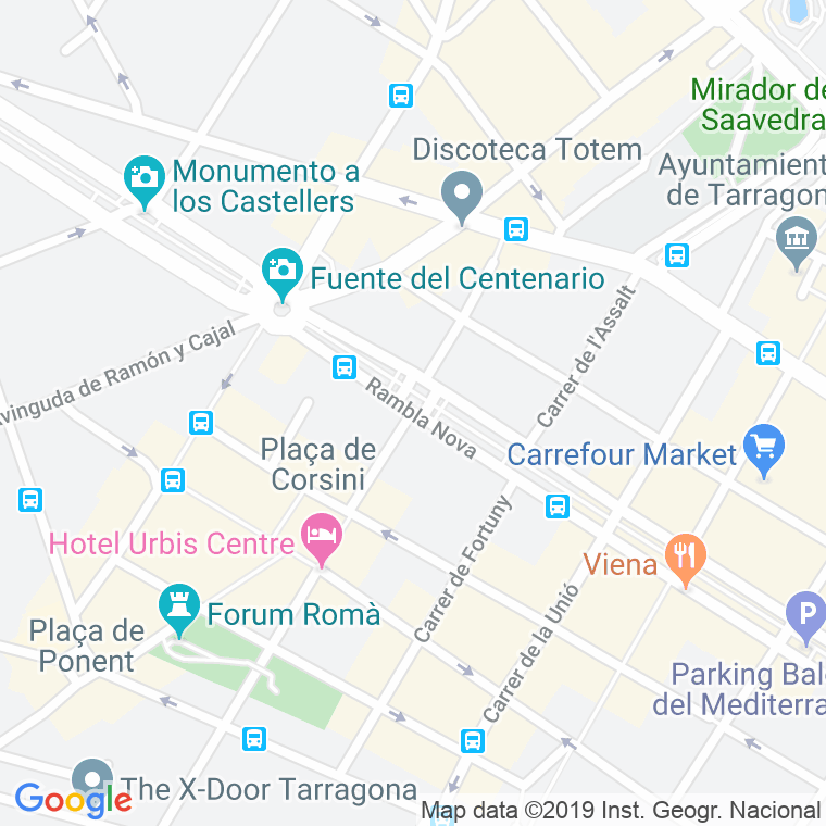 Código Postal calle Canyelles en Tarragona