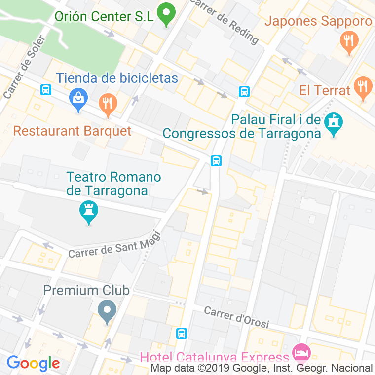 Código Postal calle General Prim, plaça en Tarragona