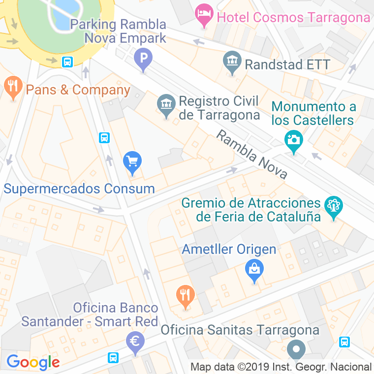 Código Postal calle Pare Palau en Tarragona