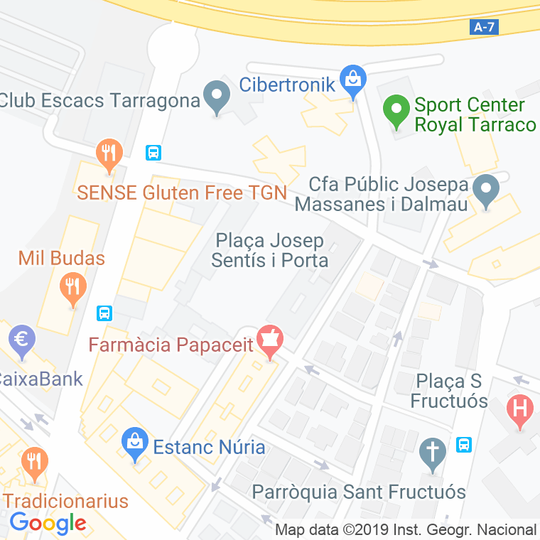 Código Postal calle Josep Sentis I Porta, plaça en Tarragona