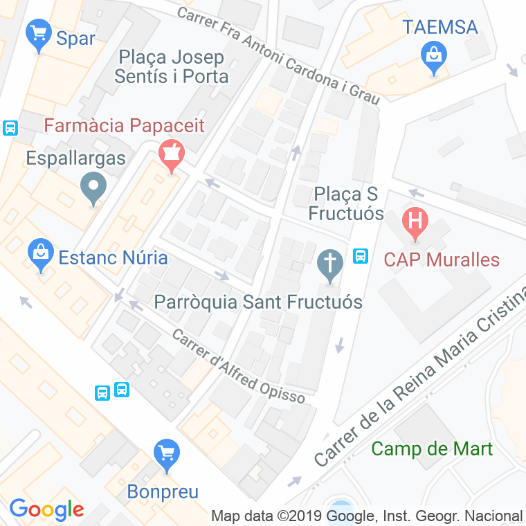Código Postal calle Monestir De Poblet en Tarragona