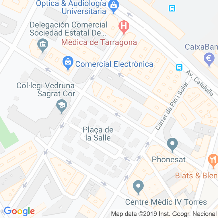 Código Postal calle Mossen Salvador Ritort I Faus en Tarragona
