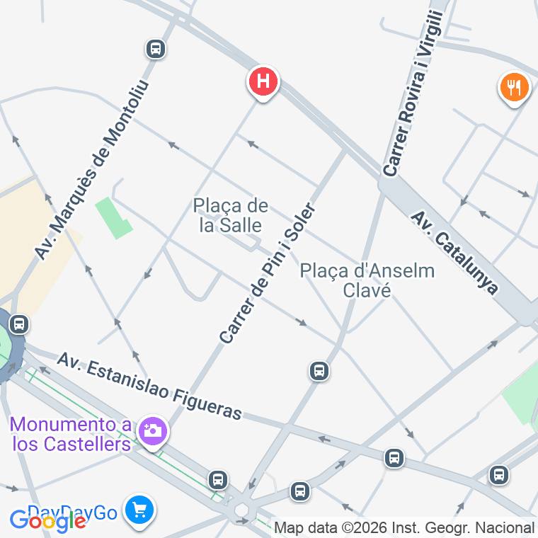 Código postal de Pin I Soler en Tarragona
