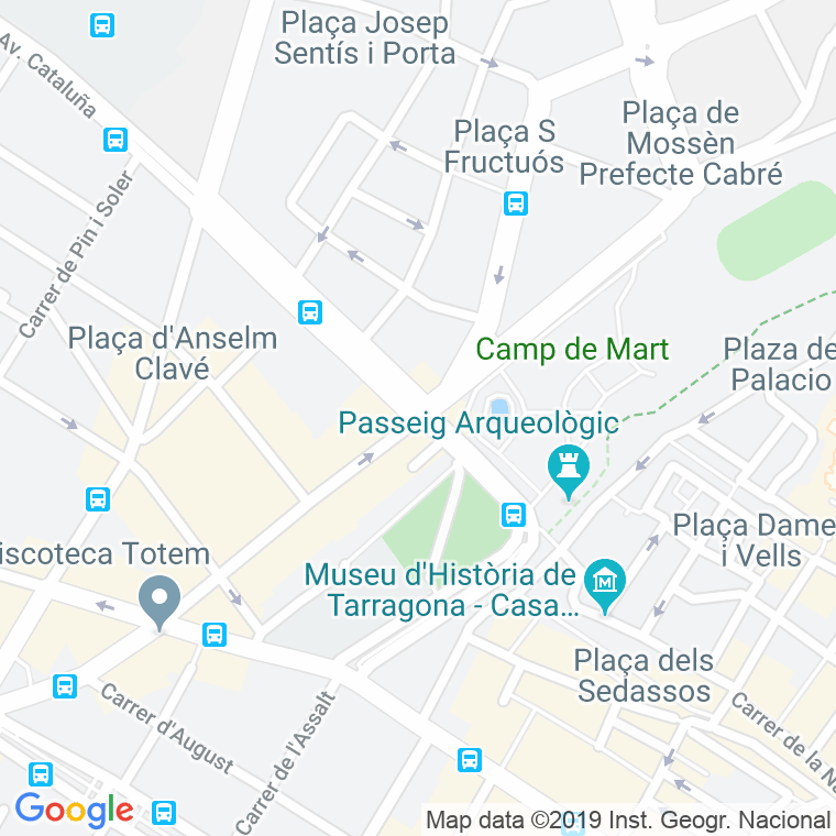 Código Postal calle Reina Maria Cristina, De La, avinguda en Tarragona