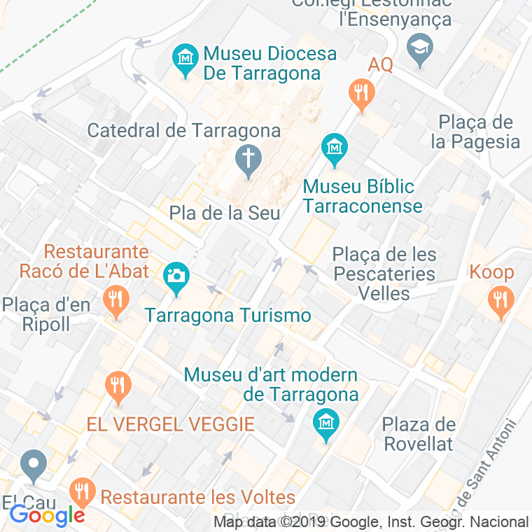 Código Postal calle Cabrits, plaça en Tarragona