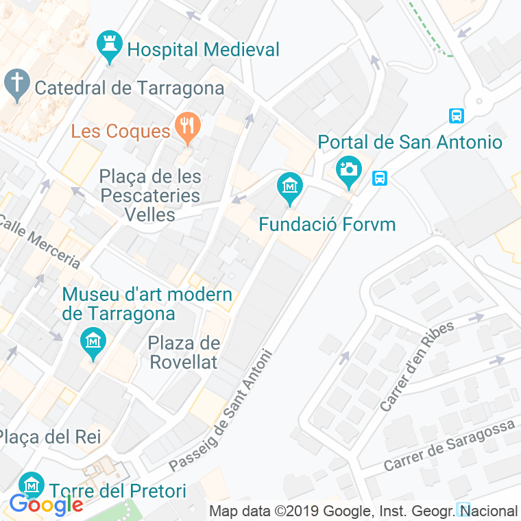 Código Postal calle Granada en Tarragona
