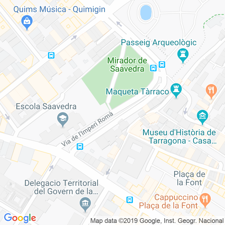 Código Postal calle Imperi De Roma, Del, via en Tarragona