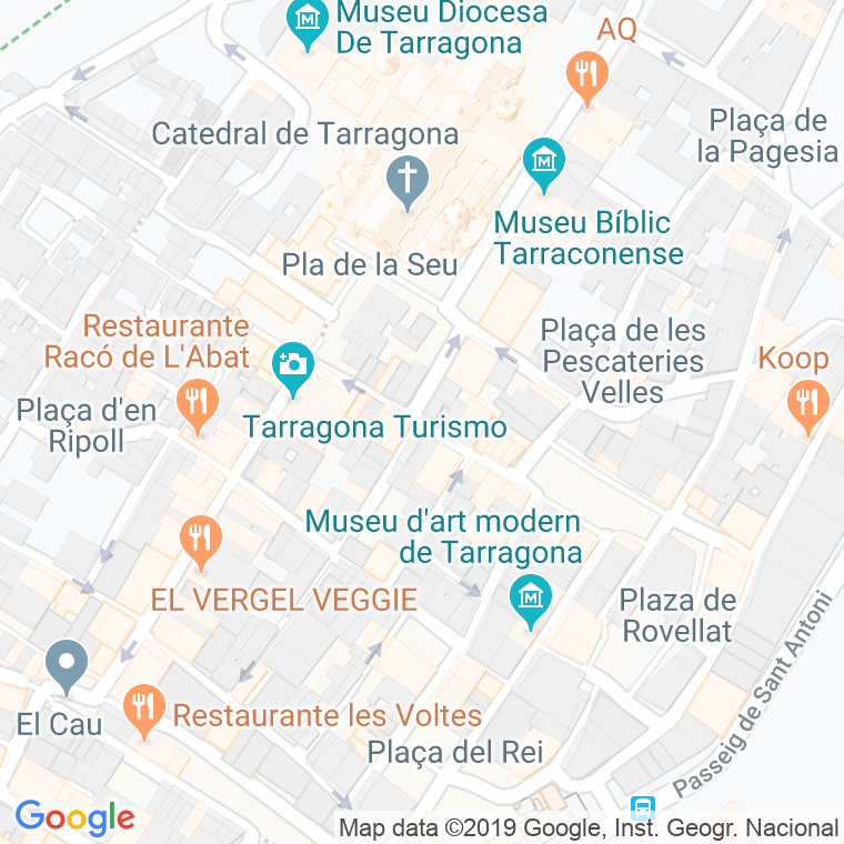 Código Postal calle Merceria en Tarragona
