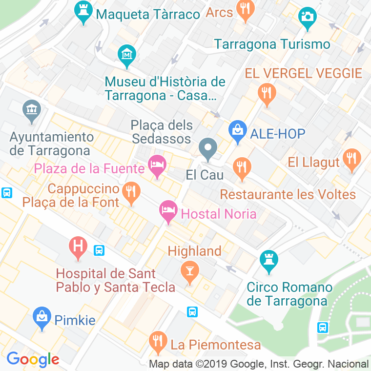 Código Postal calle Misericordia, baixada (Impares Del 1 Al Final)  (Pares Del 2 Al Final) en Tarragona