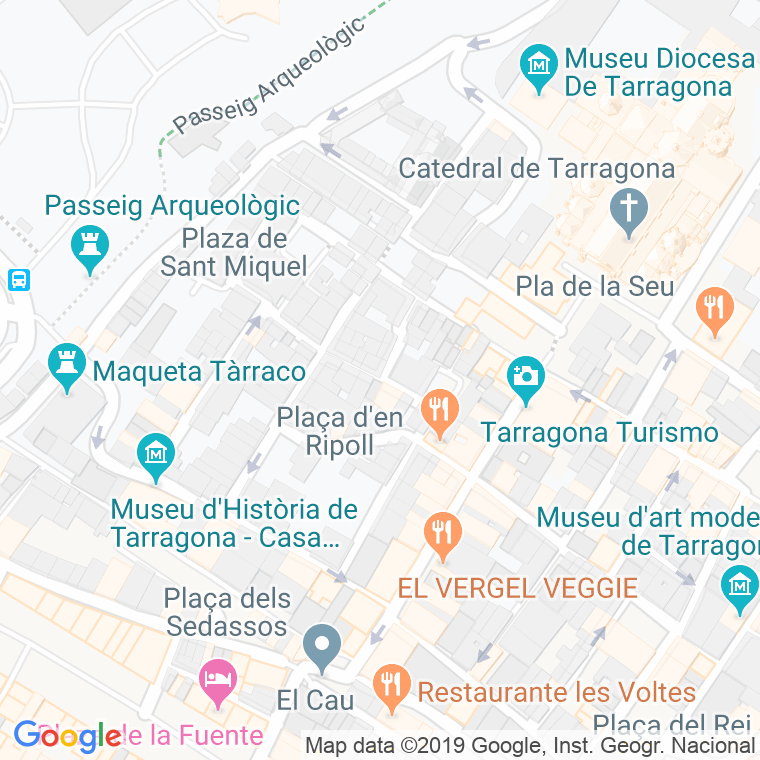 Código Postal calle Misser Sitges en Tarragona