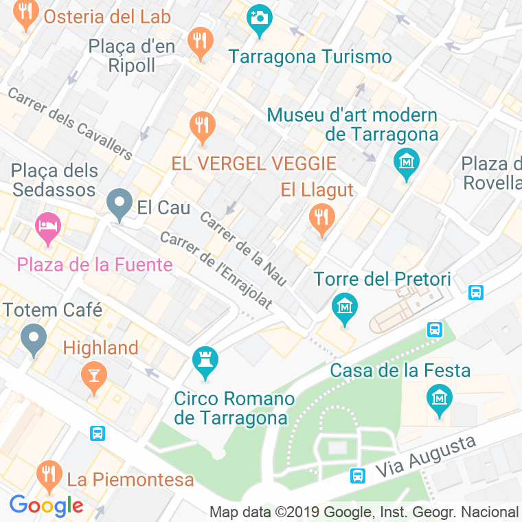 Código Postal calle Nau, De La en Tarragona