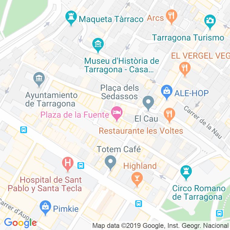 Código Postal calle Palma, De La, carrero en Tarragona