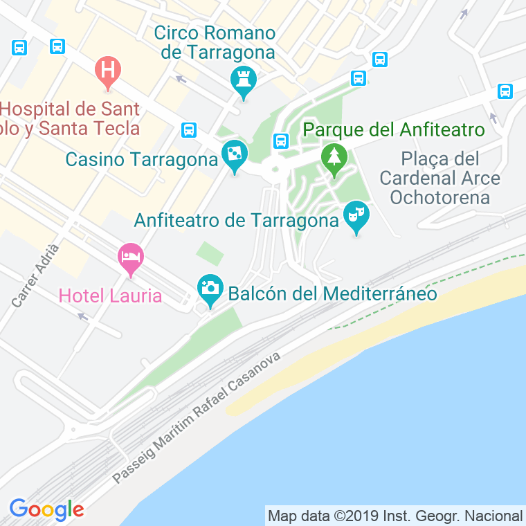 Código Postal calle Palmeres, De Les, passeig en Tarragona