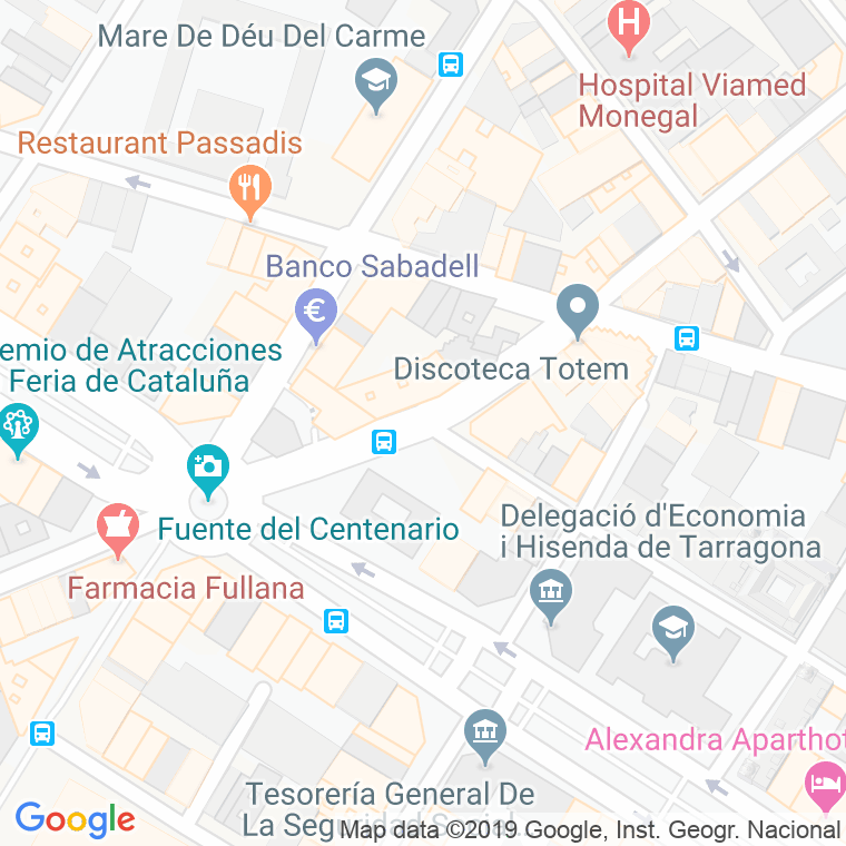 Código Postal calle Pau Casals, avinguda en Tarragona
