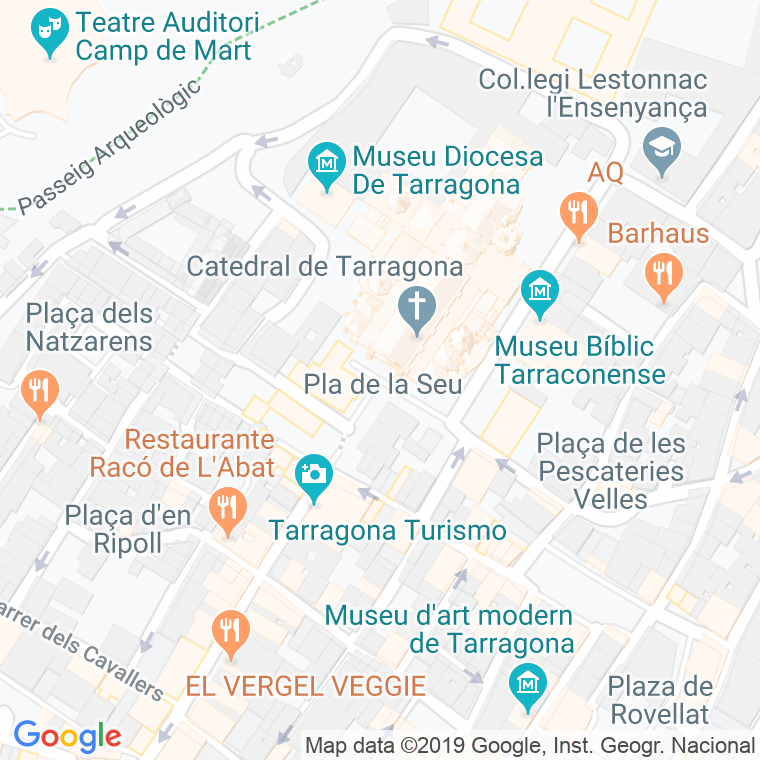 Código Postal calle Pla De La Seu en Tarragona