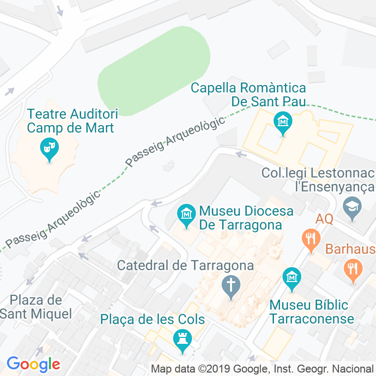 Código Postal calle Pla De Palau en Tarragona