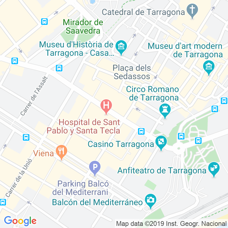 Código Postal calle Rambla Vella, La en Tarragona
