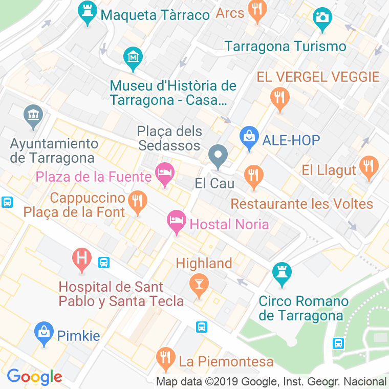 Código Postal calle Rosa, De La, carrero en Tarragona
